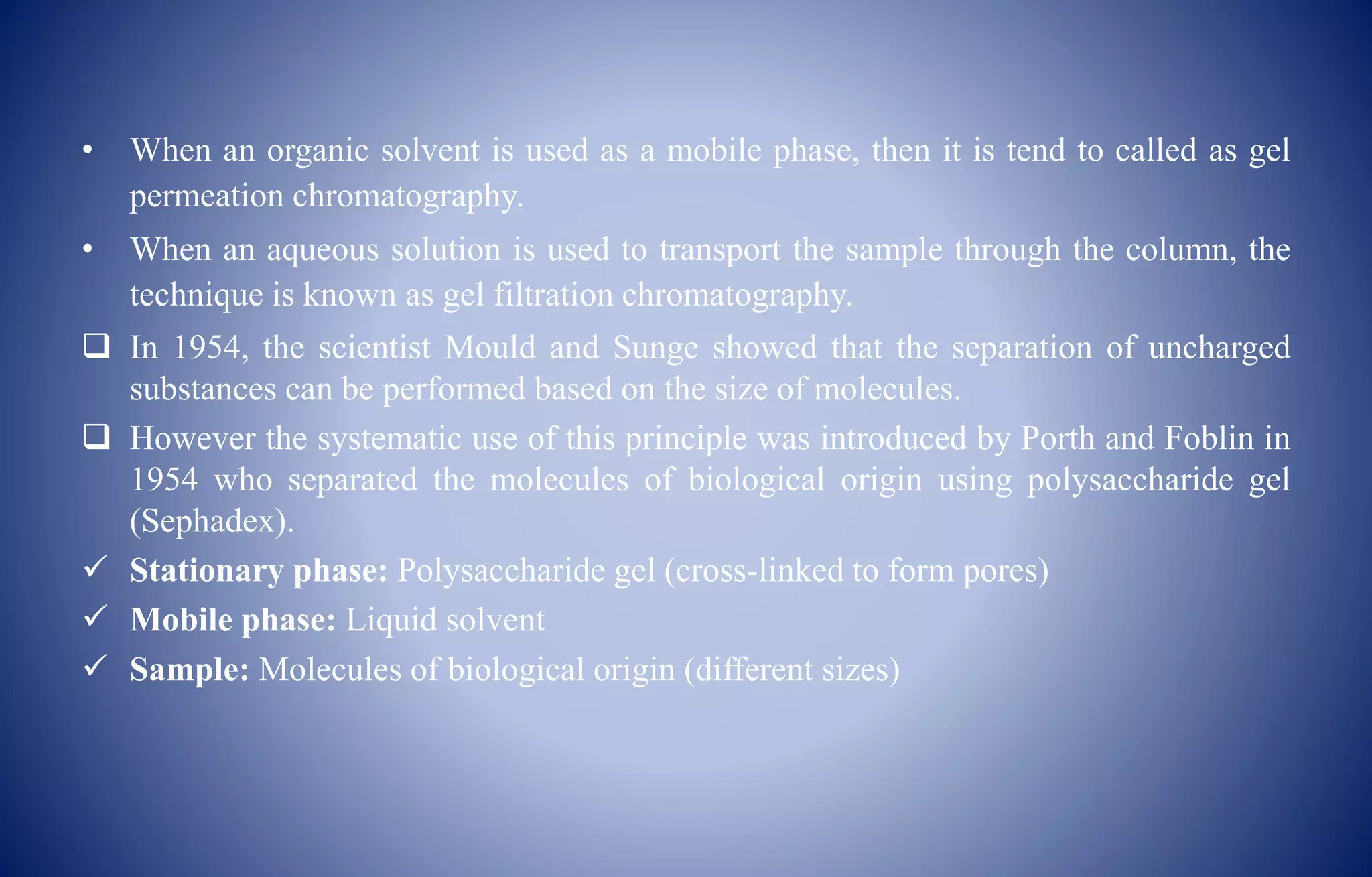 Gel chromatography | PPTX