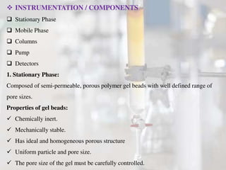 Gel chromatography by Mr. Vinayak Bodhankar | PDF