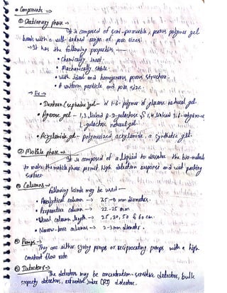 Gel chromatography Hand Written notes .pdf