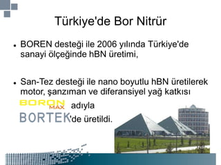 Türkiye'de Bor Nitrür 