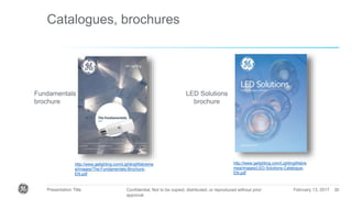 GE LED Lamps - Portfolio presentation | PPTX