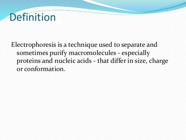  Gel electrophoresis 