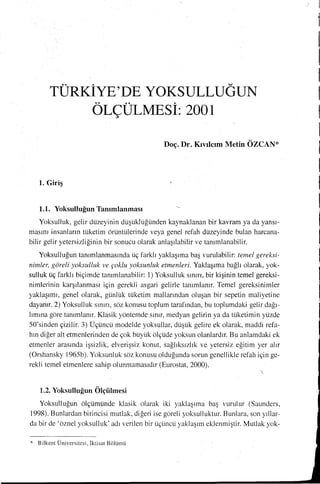 Vahdi Boydaş, Mensur Boydaş,Gelir dağılımı ve yoksulluk 