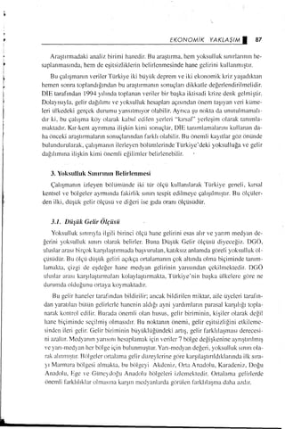 Vahdi Boydaş, Mensur Boydaş,Gelir dağılımı ve yoksulluk 