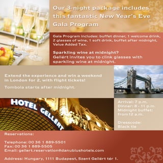 Gellert New Years Eve 2009 Program