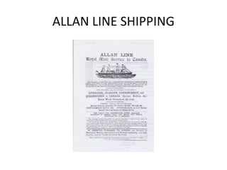 ALLAN LINE SHIPPING
 