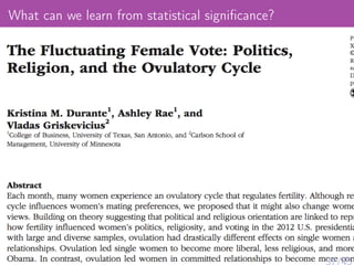 What can we learn from statistical signiﬁcance?
37/45
 
