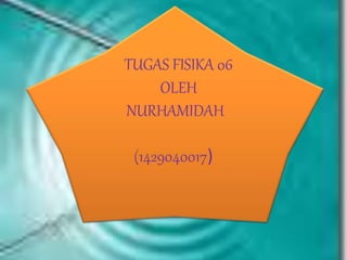TUGAS FISIKA 06
OLEH
NURHAMIDAH
(1429040017)
 