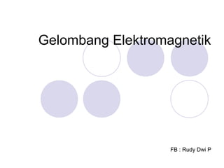 Gelombang Elektromagnetik




                   FB : Rudy Dwi P
 
