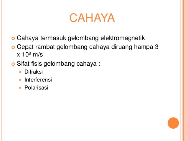 Gelombang Cahaya