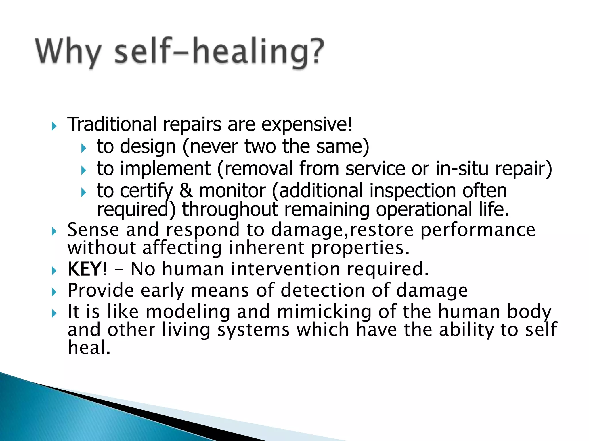 Self healing Materials | PPTX