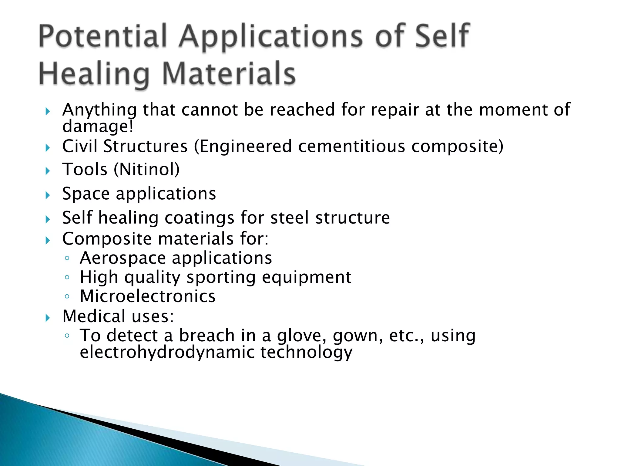 Self healing Materials | PPTX
