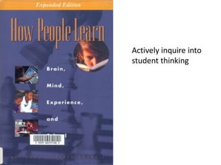 “To be confused is good. Glorify confusion.” Eleanor Duckworth