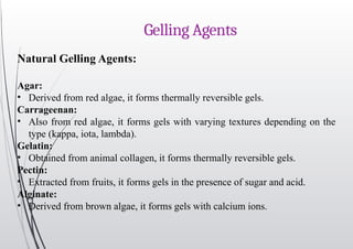 microbiologists guide to gelling agents: agar-agar,... Gels and Magmas Presentation Group 7-1.pptx