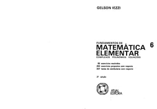 [Gelson iezzi] fundamentos de matematica elementar   vol 06