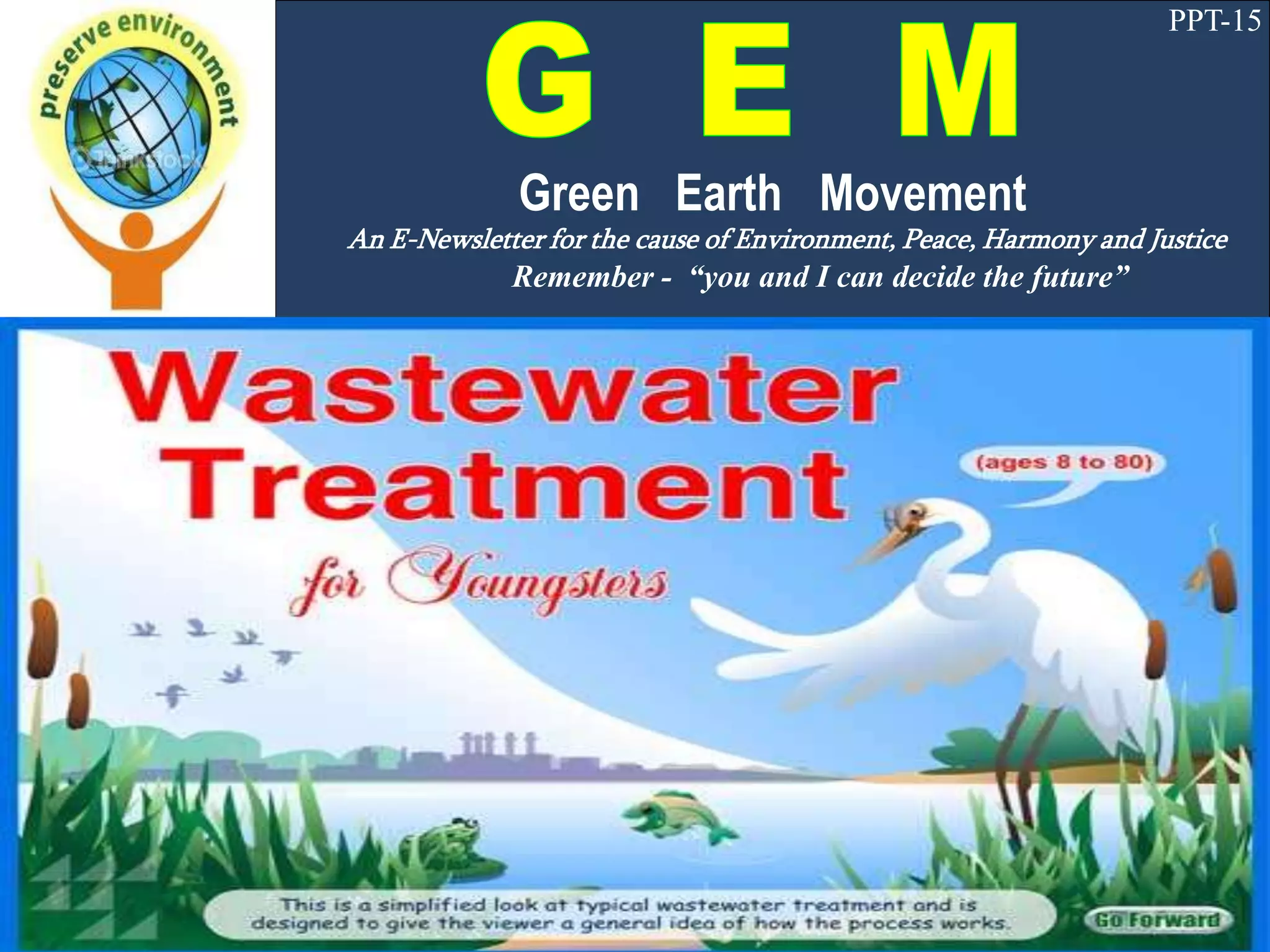 Waste Water Treatment PPT PPT Waste Water Treatment PPT PPT