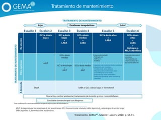Tratamiento de mantenimiento
Tratamiento. GEMA4.3. Madrid: Luzán 5; 2018. p. 65‐91.
 