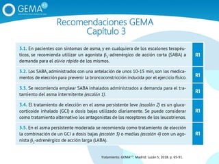 Recomendaciones GEMA
Capítulo 3
Tratamiento. GEMA4.3. Madrid: Luzán 5; 2018. p. 65‐91.
 