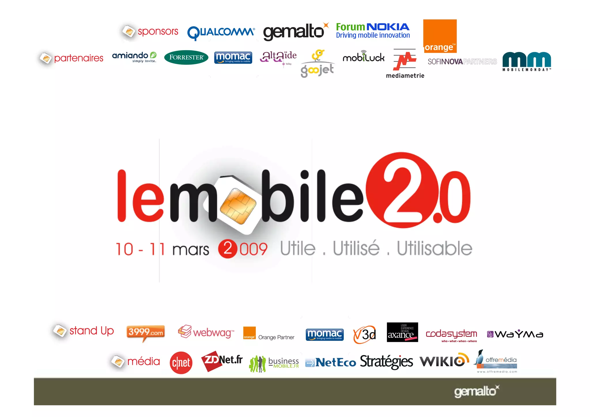 Gemalto Le Mobile 2.0 Edition 2009