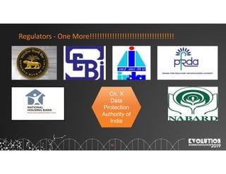 16
Regulators - One More!!!!!!!!!!!!!!!!!!!!!!!!!!!!!!!!!!
Ch. X
Data
Protection
Authority of
India
 