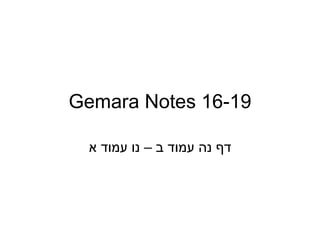 Gemara Notes 16-19 דף נה עמוד ב – נו עמוד א 