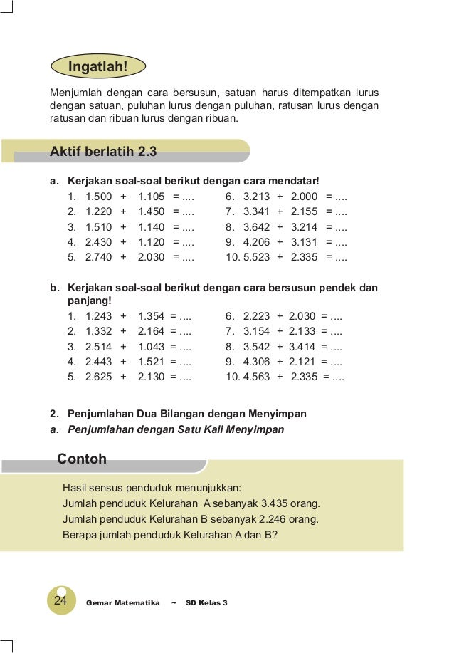 Gemar Belajar Matematika 3