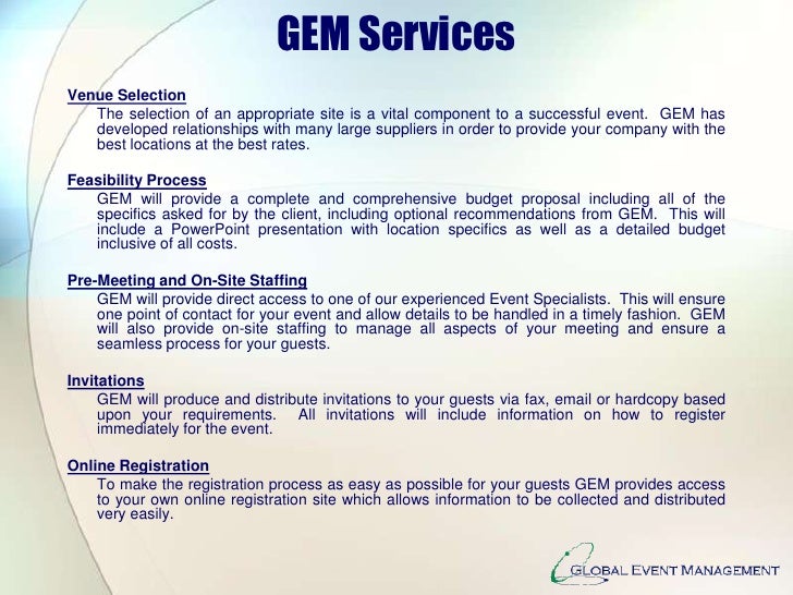 Gem Business Presentation