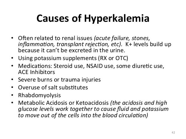 what cause high potassium levels what cause high potassium levels