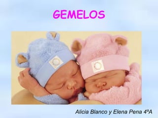 GEMELOS

Alicia Blanco y Elena Pena 4ºA

 