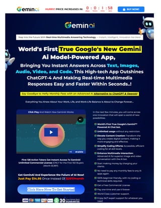 World's First True Google's New Gemini Ai Model-Powered App