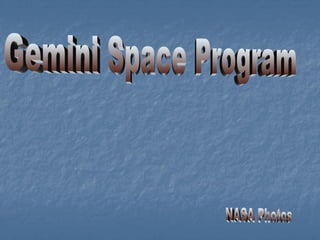 Gemini Space Program NASA Photos 