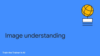 Train the Trainer in AI
Image understanding
 
