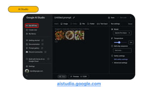 AI Studio
aistudio.google.com
 