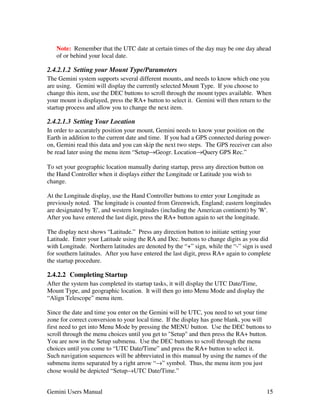 Gemini Manual