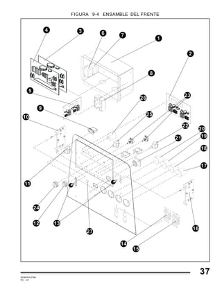 GEMINIS PM6
PC - 41
11
FIGURA 9-4 ENSAMBLE DEL FRENTE
37
10
9
8
76
5
4 3
2
1
25
21 19
18
17
16
15
14
12
22
20
23
13
26
27
24
 