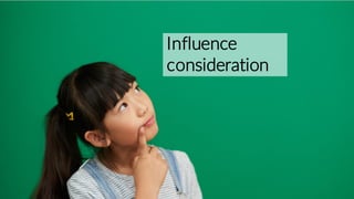 Influence
consideration
 
