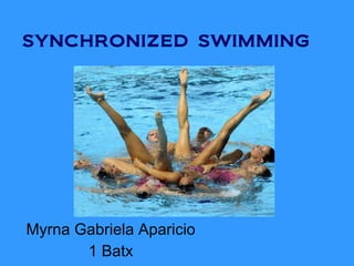 synchronized swimming   Myrna Gabriela Aparicio 1 Batx 