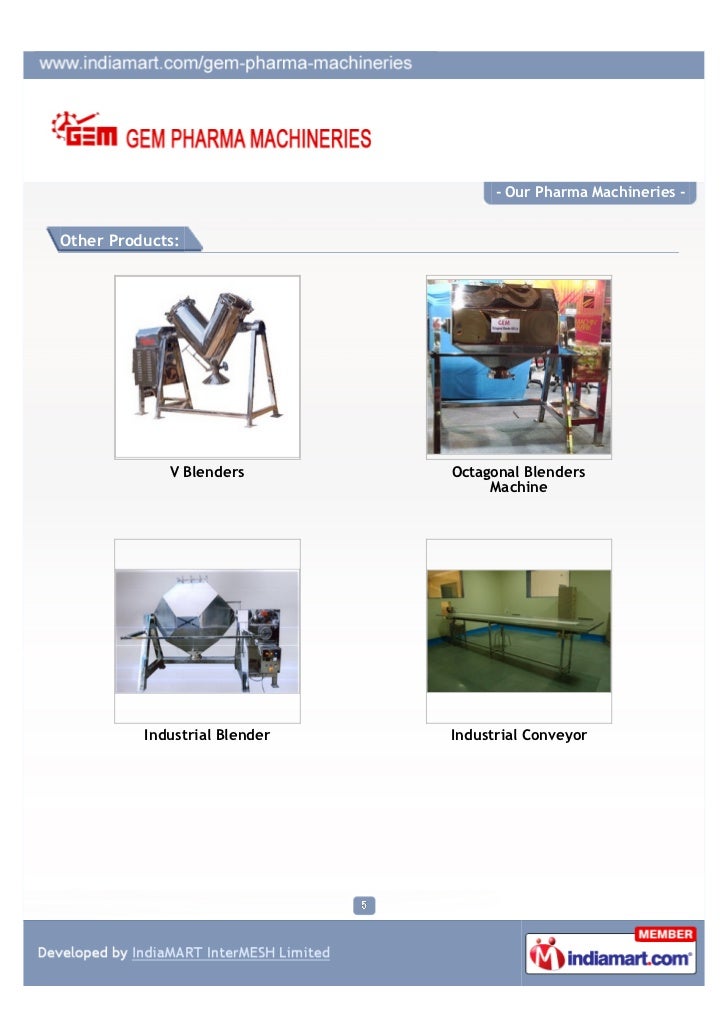 Gem Pharma Machineries,Mumbai, Pharma Machineries