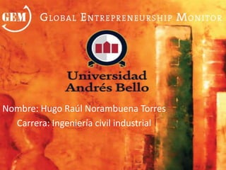 Nombre: Hugo Raúl Norambuena Torres
Carrera: Ingeniería civil industrial

 