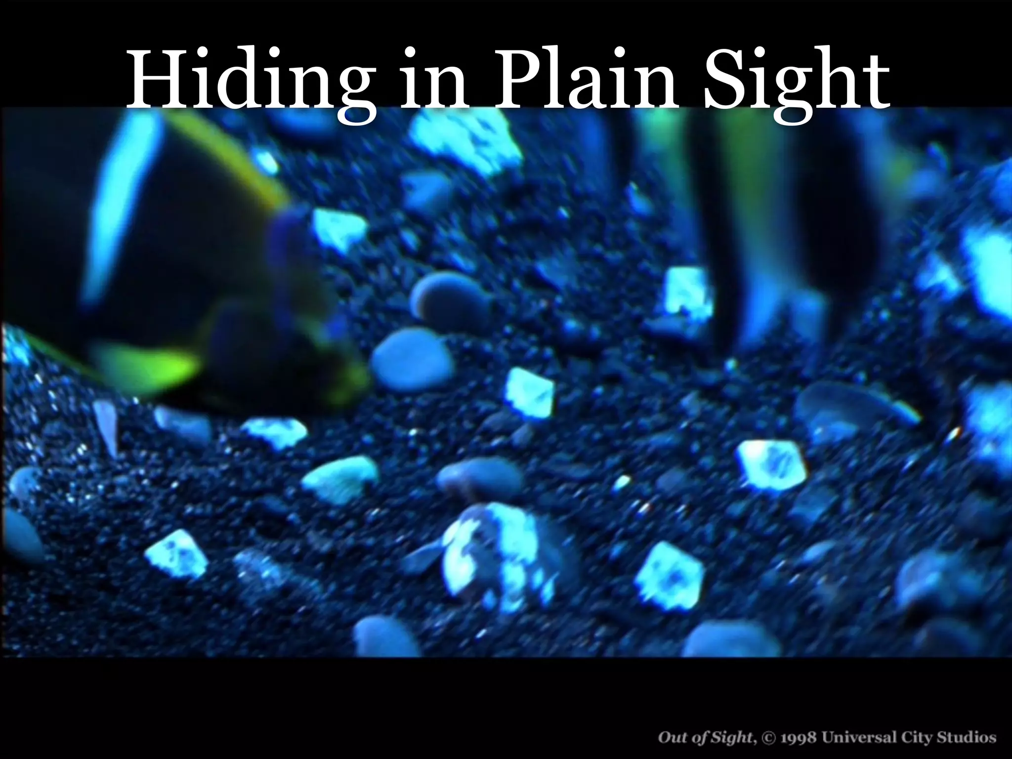 Hiding in Plain Sight
 