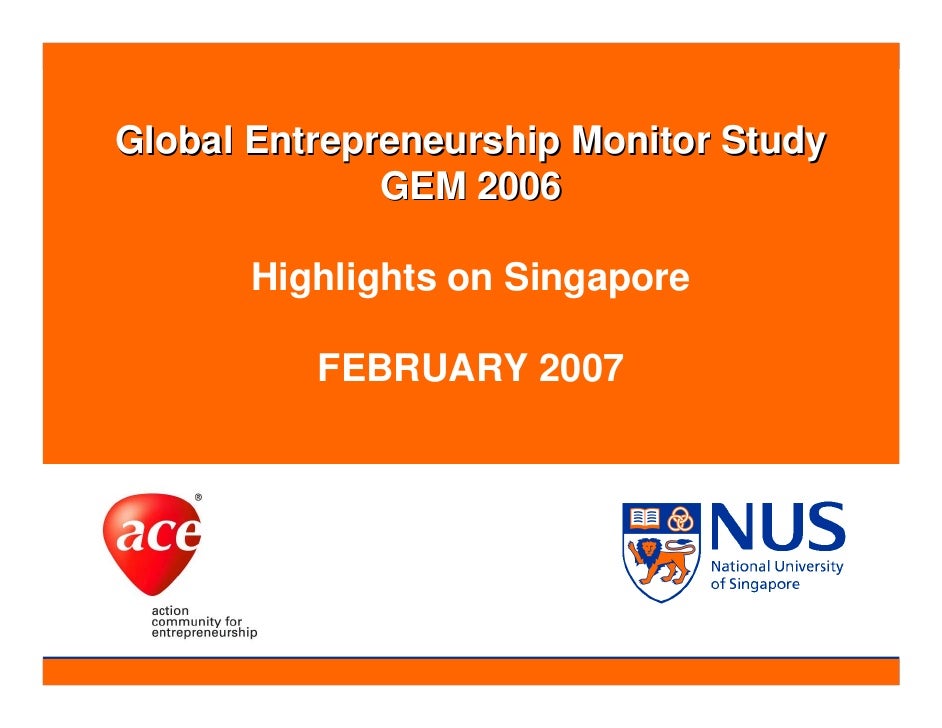 Global Entrepreneurship Monitor Gem