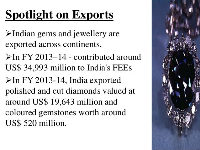 Gems & Jewellery export from India