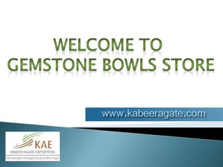 Gemstone Bowls Manufacturer in India