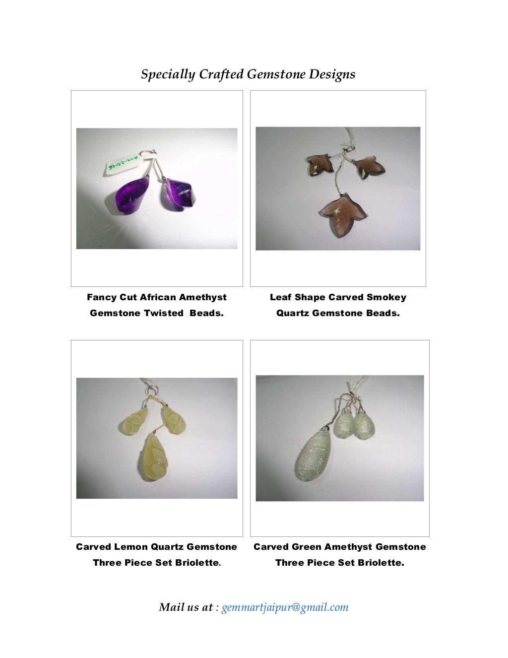 Gemstone catalog