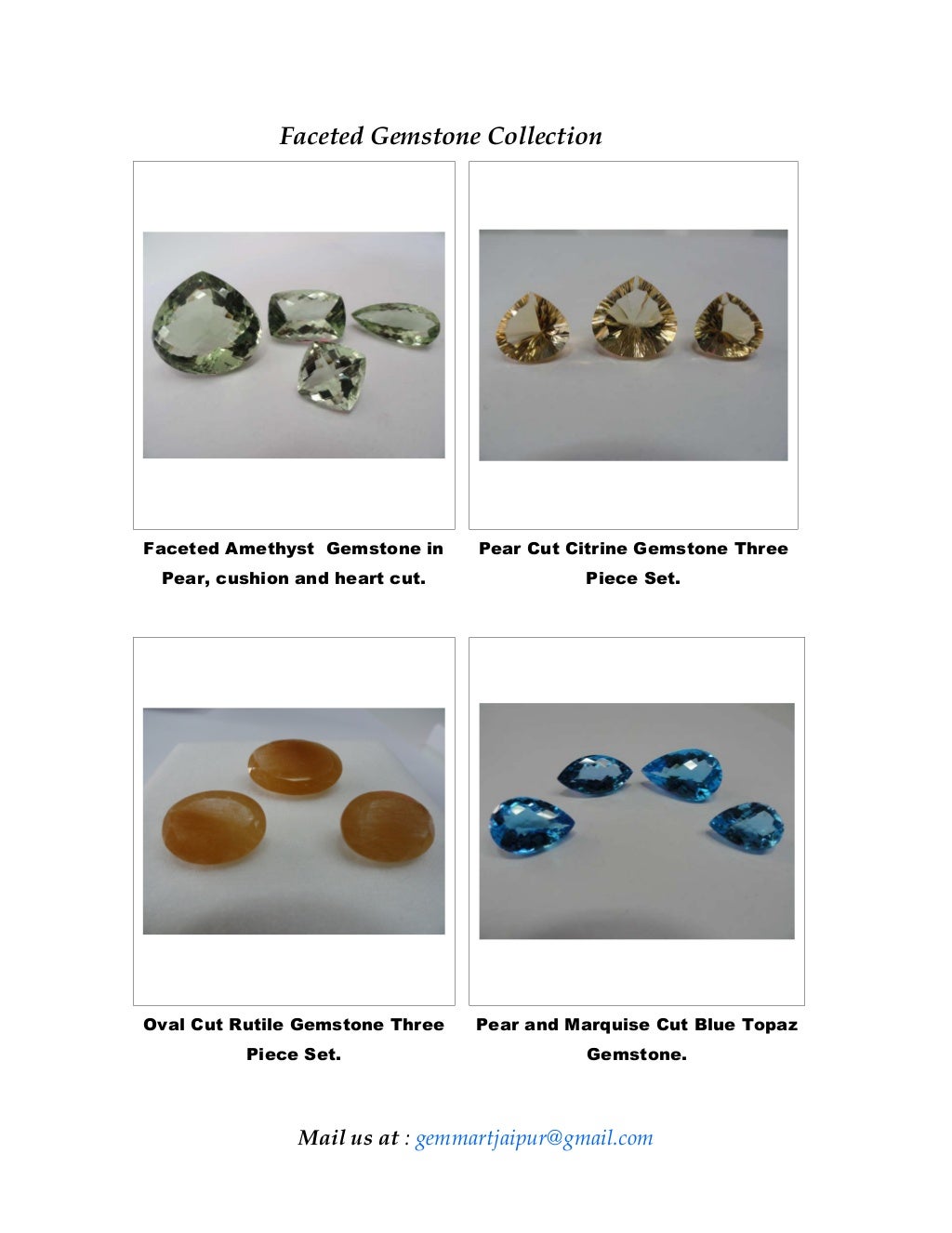 Gemstone catalog