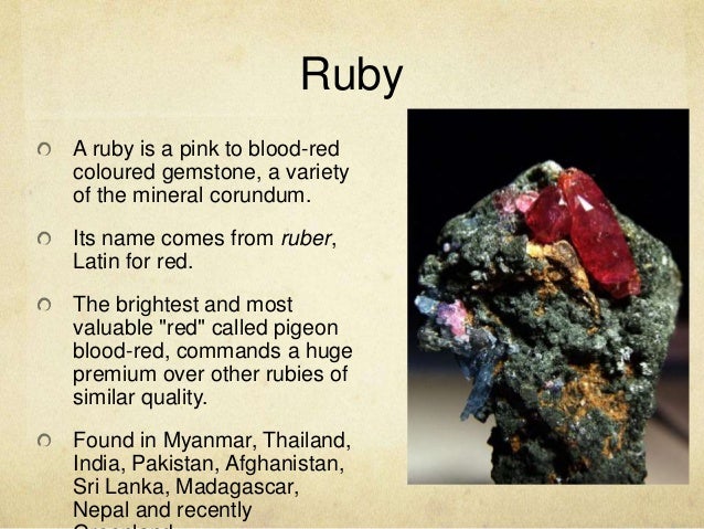 Gemstones