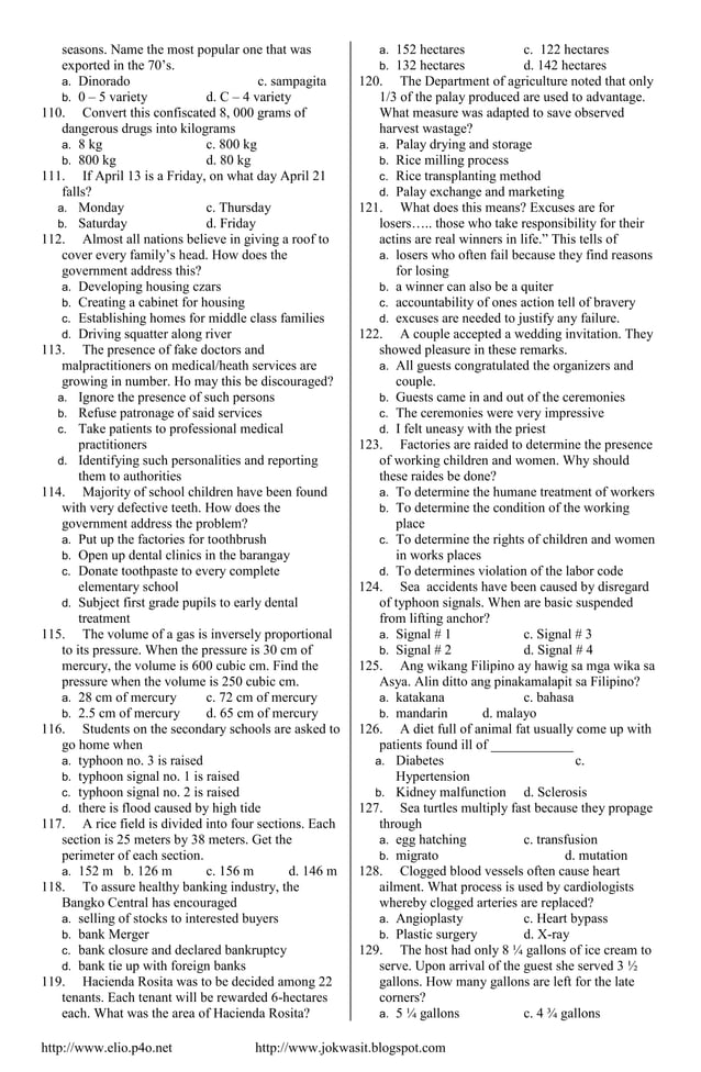 GENERAL EDUCATION LET REVIEWER