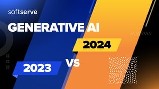 Generative AI Differences in Trends 2023 vs 2024