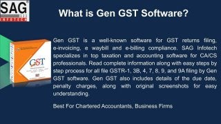 Complete Pricing Details and Features of Gen GST software