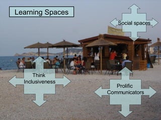 Social spaces Prolific  Communicators Think  Inclusiveness Learning Spaces 